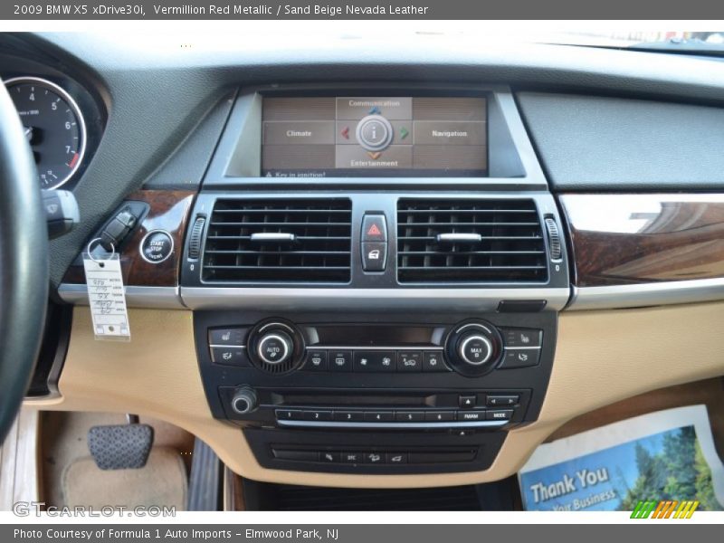 Vermillion Red Metallic / Sand Beige Nevada Leather 2009 BMW X5 xDrive30i