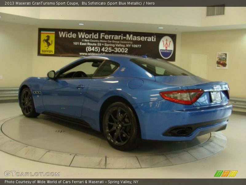 Blu Sofisticato (Sport Blue Metallic) / Nero 2013 Maserati GranTurismo Sport Coupe