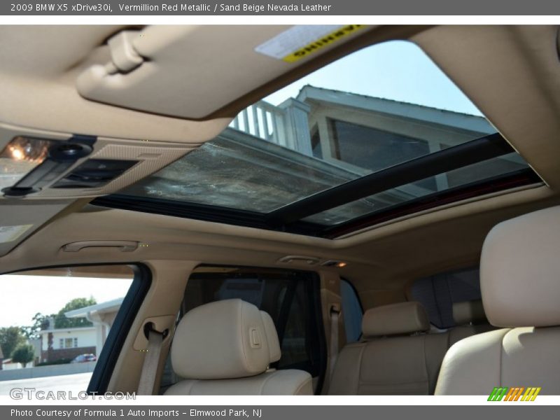Vermillion Red Metallic / Sand Beige Nevada Leather 2009 BMW X5 xDrive30i