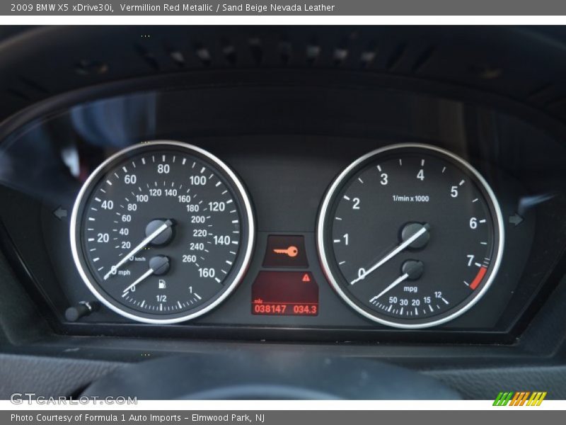 Vermillion Red Metallic / Sand Beige Nevada Leather 2009 BMW X5 xDrive30i