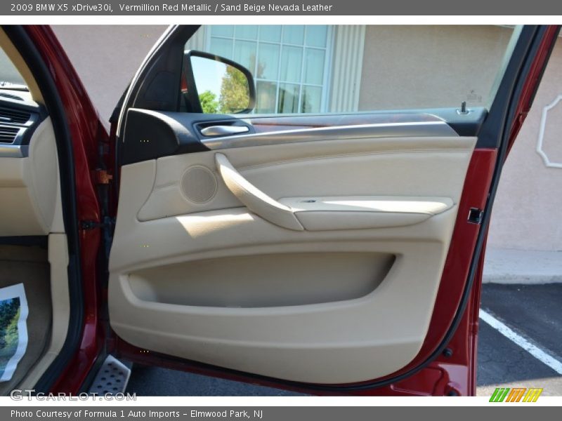 Vermillion Red Metallic / Sand Beige Nevada Leather 2009 BMW X5 xDrive30i