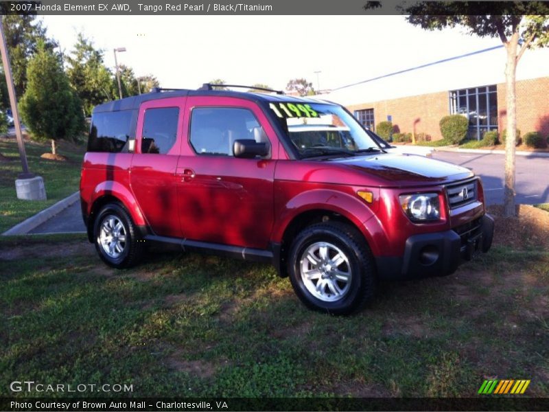 Tango Red Pearl / Black/Titanium 2007 Honda Element EX AWD