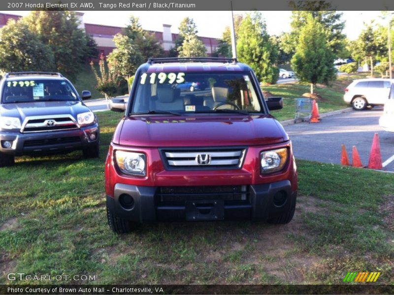 Tango Red Pearl / Black/Titanium 2007 Honda Element EX AWD
