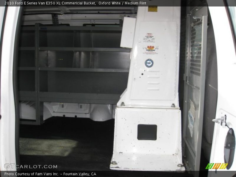 Oxford White / Medium Flint 2010 Ford E Series Van E350 XL Commericial Bucket