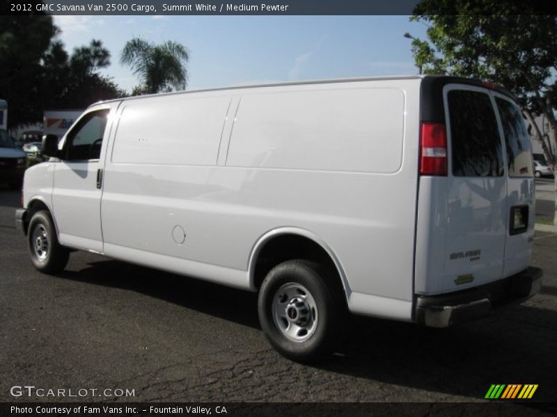 Summit White / Medium Pewter 2012 GMC Savana Van 2500 Cargo