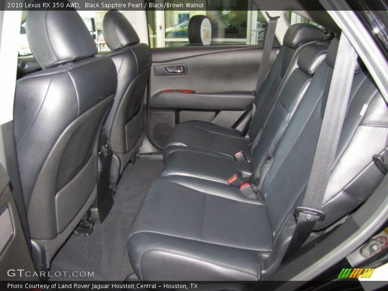 Black Sapphire Pearl / Black/Brown Walnut 2010 Lexus RX 350 AWD