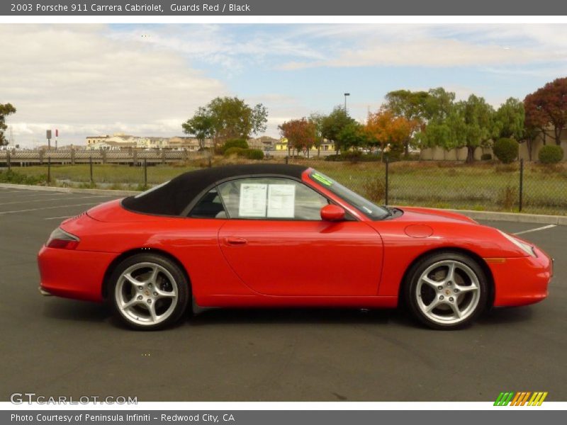 Guards Red / Black 2003 Porsche 911 Carrera Cabriolet