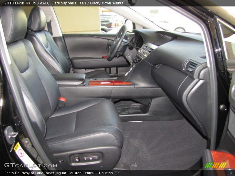 Black Sapphire Pearl / Black/Brown Walnut 2010 Lexus RX 350 AWD