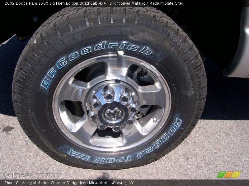 Bright Silver Metallic / Medium Slate Gray 2009 Dodge Ram 2500 Big Horn Edition Quad Cab 4x4