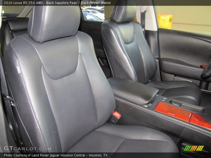 Black Sapphire Pearl / Black/Brown Walnut 2010 Lexus RX 350 AWD