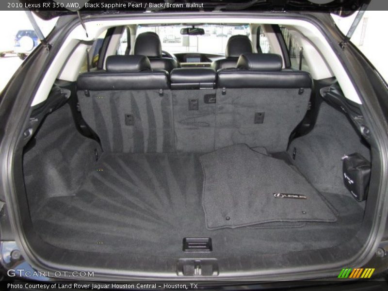 Black Sapphire Pearl / Black/Brown Walnut 2010 Lexus RX 350 AWD