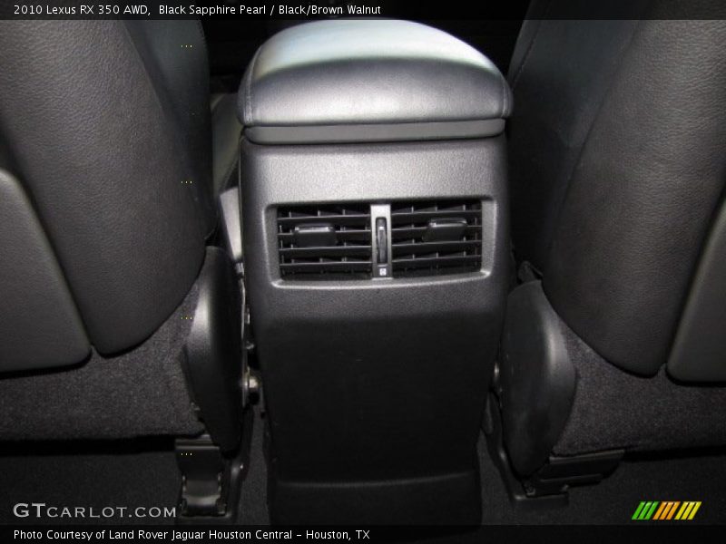 Black Sapphire Pearl / Black/Brown Walnut 2010 Lexus RX 350 AWD