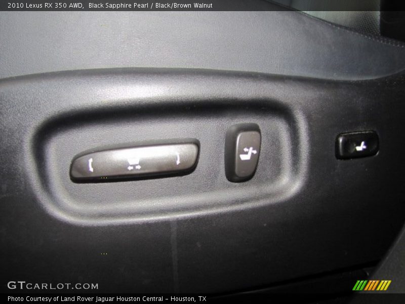 Black Sapphire Pearl / Black/Brown Walnut 2010 Lexus RX 350 AWD
