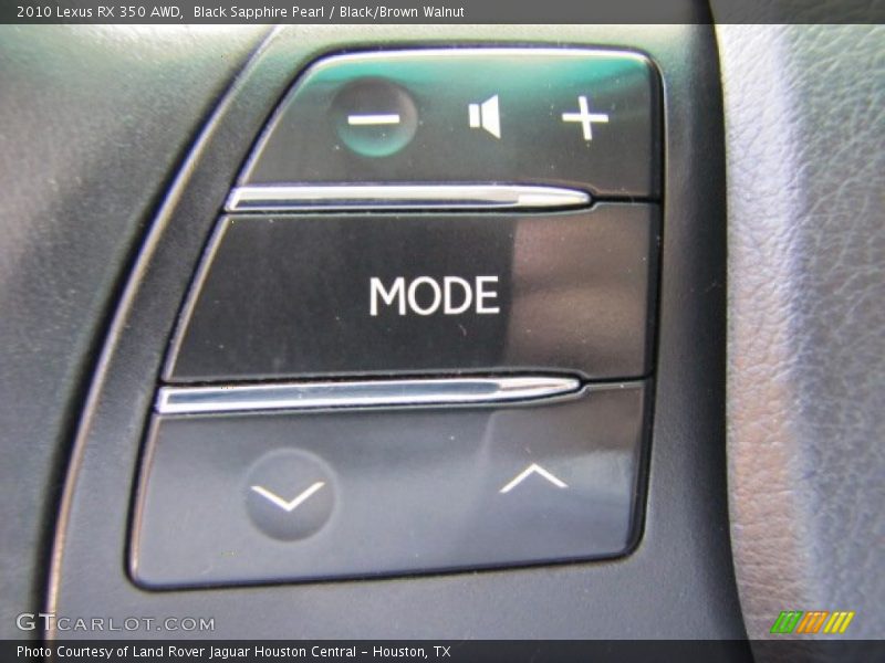 Black Sapphire Pearl / Black/Brown Walnut 2010 Lexus RX 350 AWD