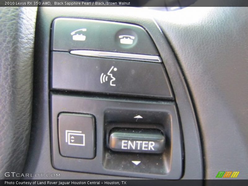 Black Sapphire Pearl / Black/Brown Walnut 2010 Lexus RX 350 AWD