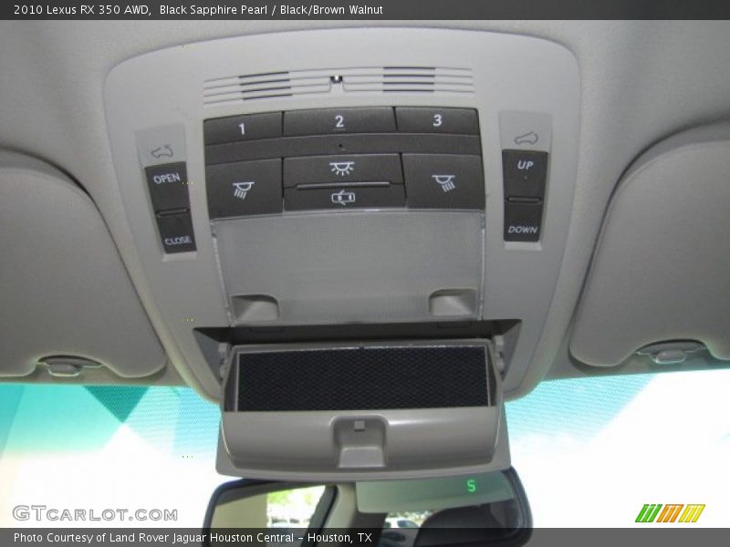 Black Sapphire Pearl / Black/Brown Walnut 2010 Lexus RX 350 AWD