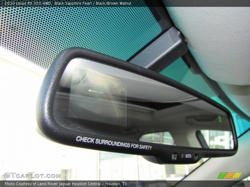 Black Sapphire Pearl / Black/Brown Walnut 2010 Lexus RX 350 AWD