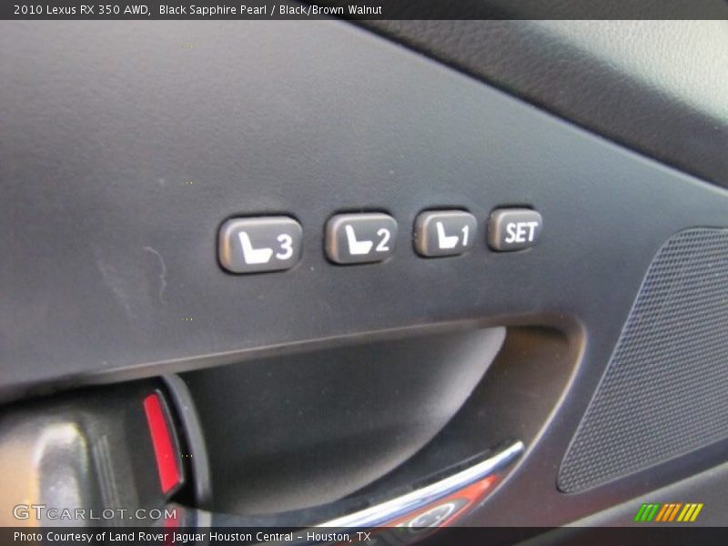 Black Sapphire Pearl / Black/Brown Walnut 2010 Lexus RX 350 AWD