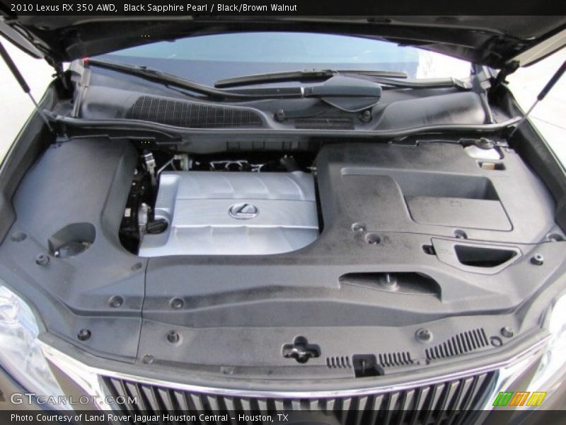 Black Sapphire Pearl / Black/Brown Walnut 2010 Lexus RX 350 AWD