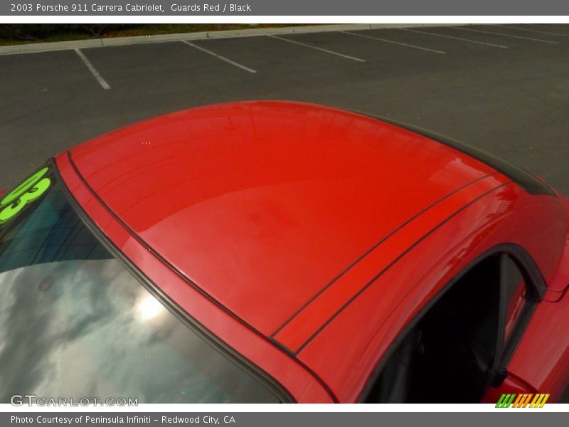 Guards Red / Black 2003 Porsche 911 Carrera Cabriolet