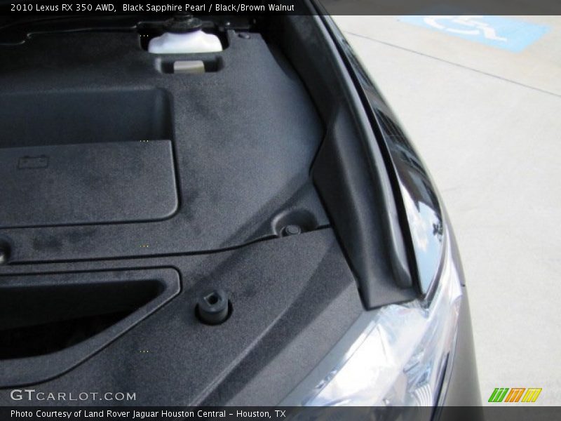 Black Sapphire Pearl / Black/Brown Walnut 2010 Lexus RX 350 AWD