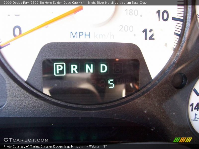 Bright Silver Metallic / Medium Slate Gray 2009 Dodge Ram 2500 Big Horn Edition Quad Cab 4x4