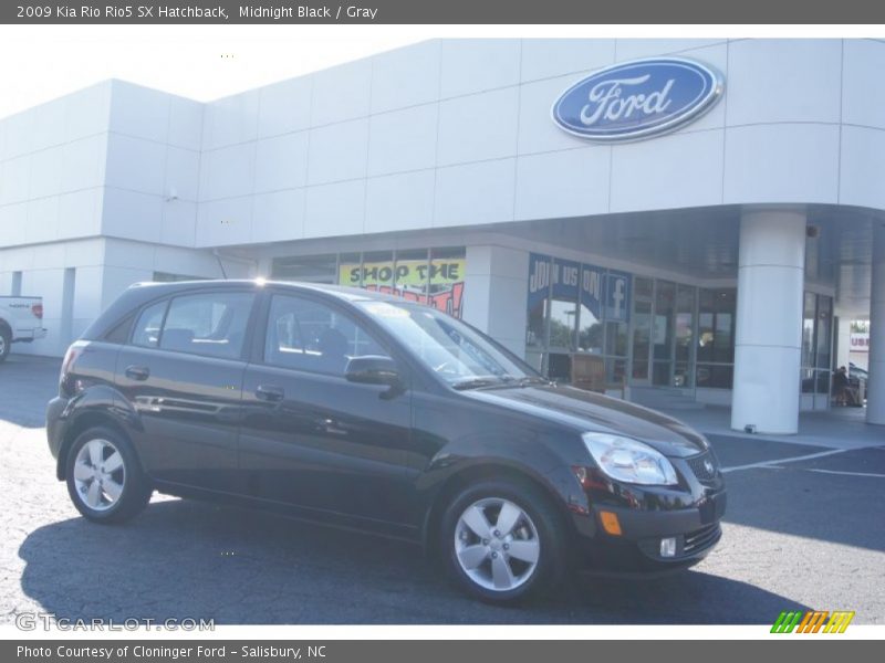 Midnight Black / Gray 2009 Kia Rio Rio5 SX Hatchback