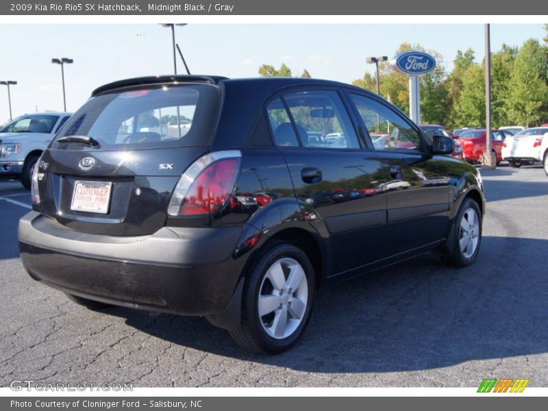 Midnight Black / Gray 2009 Kia Rio Rio5 SX Hatchback