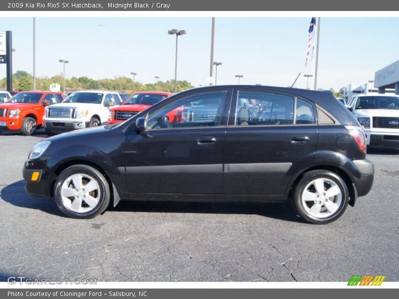 Midnight Black / Gray 2009 Kia Rio Rio5 SX Hatchback