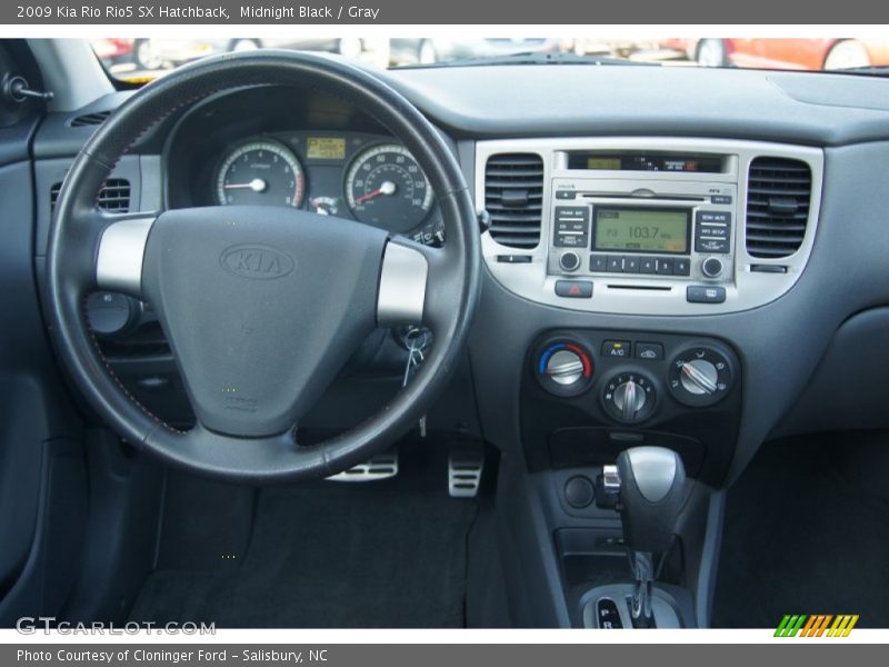 Midnight Black / Gray 2009 Kia Rio Rio5 SX Hatchback