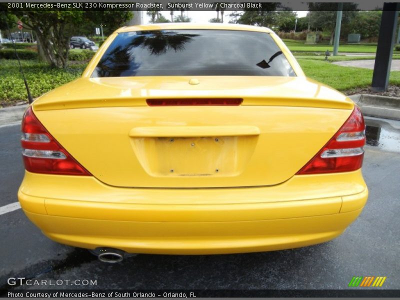 Sunburst Yellow / Charcoal Black 2001 Mercedes-Benz SLK 230 Kompressor Roadster