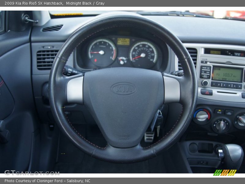 Midnight Black / Gray 2009 Kia Rio Rio5 SX Hatchback