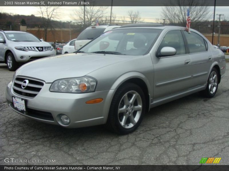 Polished Titanium / Black 2003 Nissan Maxima SE