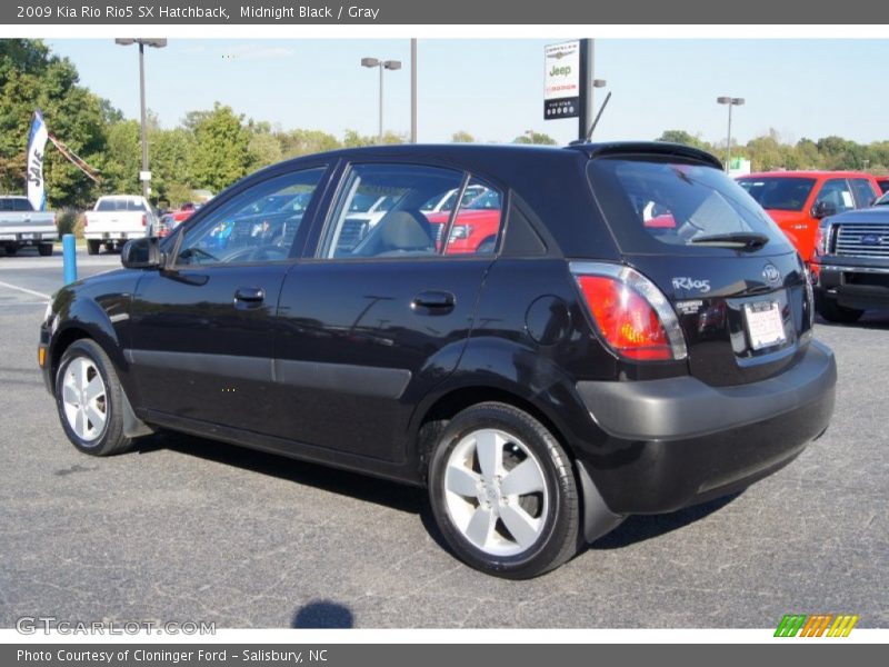 Midnight Black / Gray 2009 Kia Rio Rio5 SX Hatchback