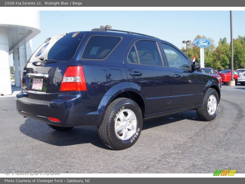 Midnight Blue / Beige 2008 Kia Sorento LX