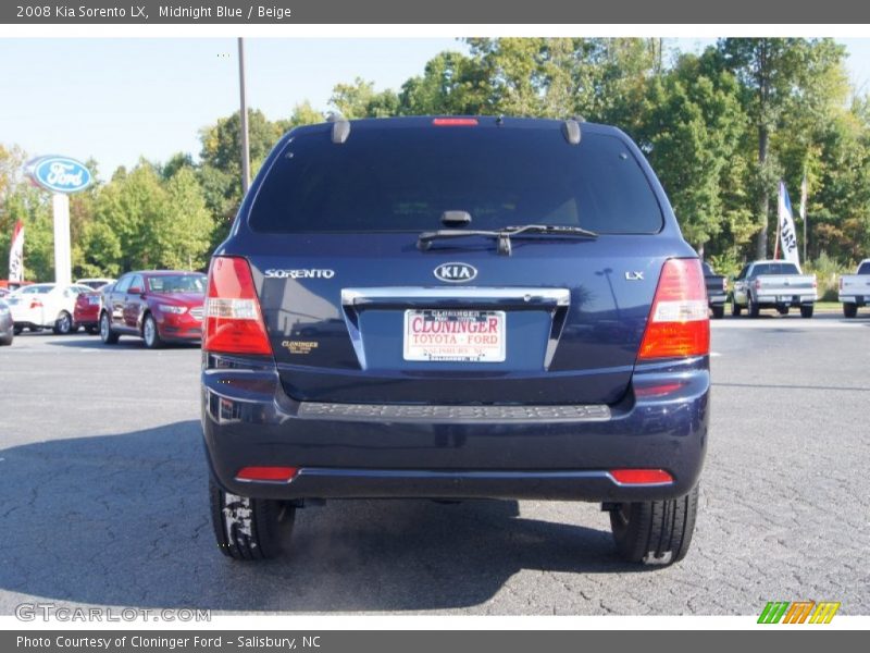 Midnight Blue / Beige 2008 Kia Sorento LX