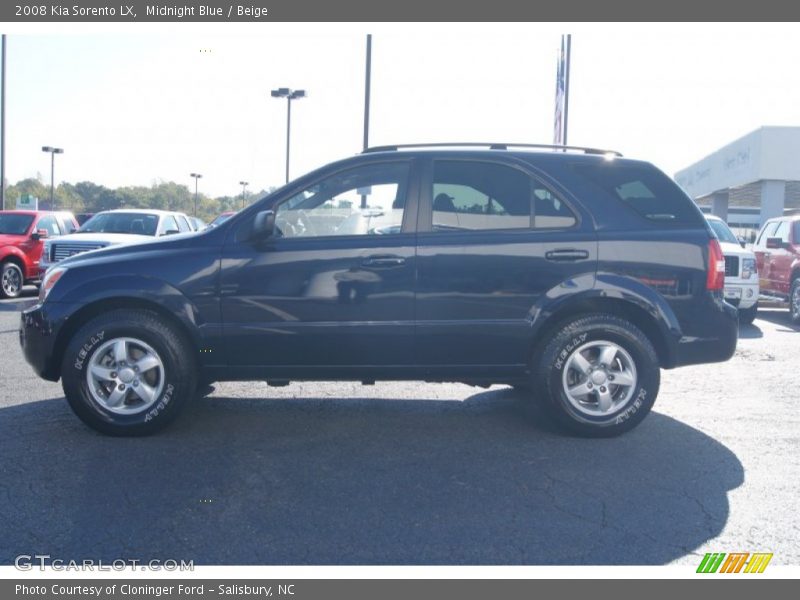 Midnight Blue / Beige 2008 Kia Sorento LX