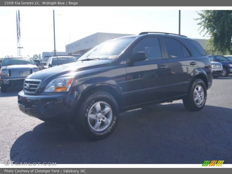 Midnight Blue / Beige 2008 Kia Sorento LX