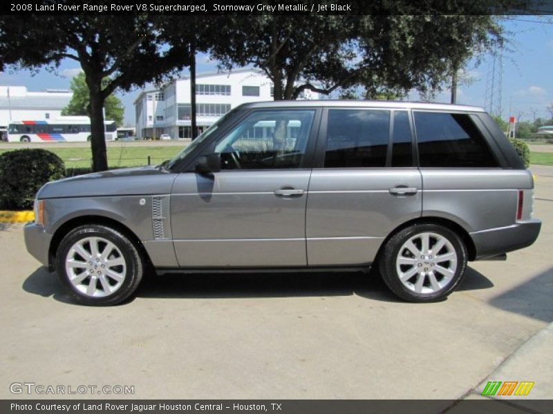 Stornoway Grey Metallic / Jet Black 2008 Land Rover Range Rover V8 Supercharged