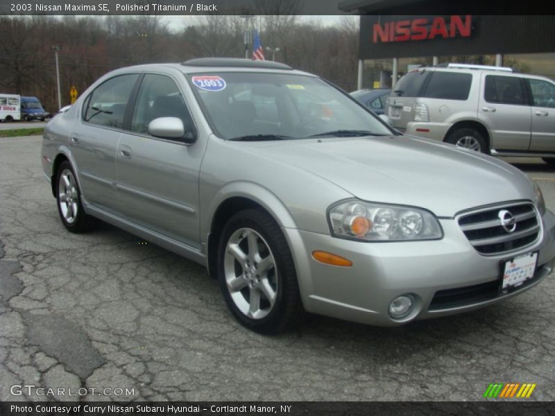 Polished Titanium / Black 2003 Nissan Maxima SE