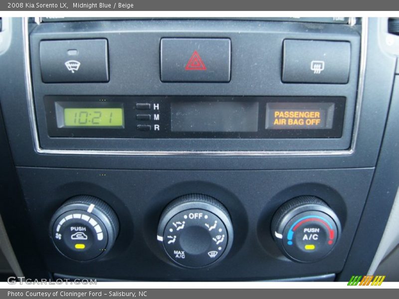 Midnight Blue / Beige 2008 Kia Sorento LX
