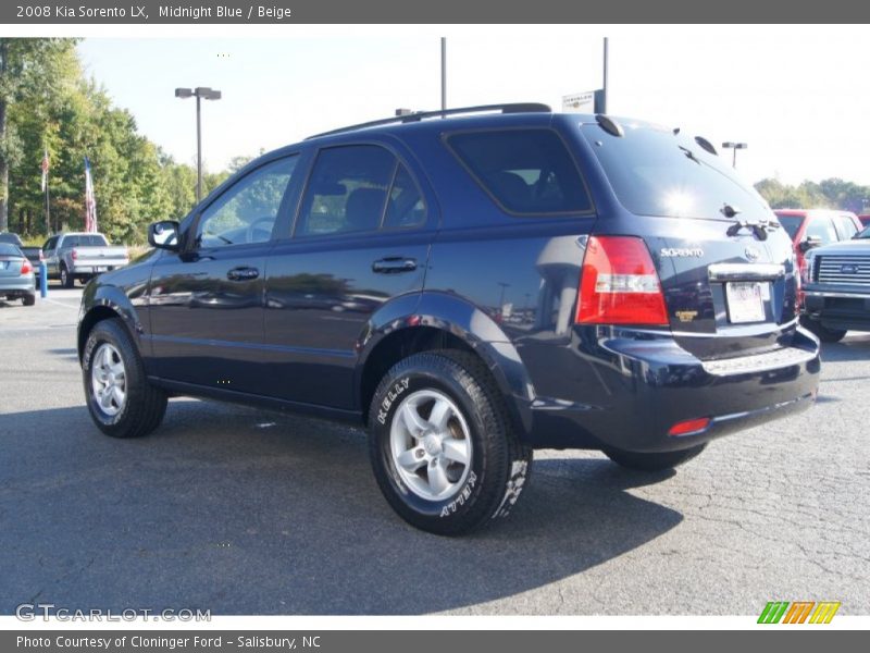 Midnight Blue / Beige 2008 Kia Sorento LX