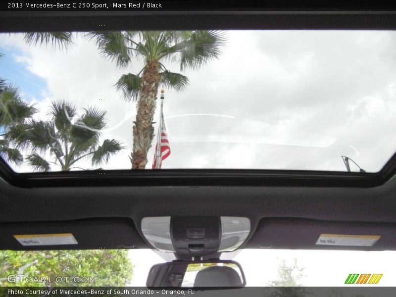 Sunroof of 2013 C 250 Sport
