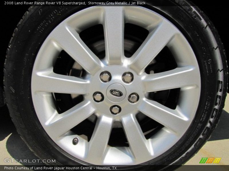 Stornoway Grey Metallic / Jet Black 2008 Land Rover Range Rover V8 Supercharged
