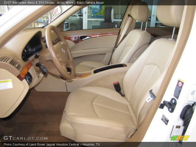 Arctic White / Black/Sahara Beige 2007 Mercedes-Benz E 350 Sedan