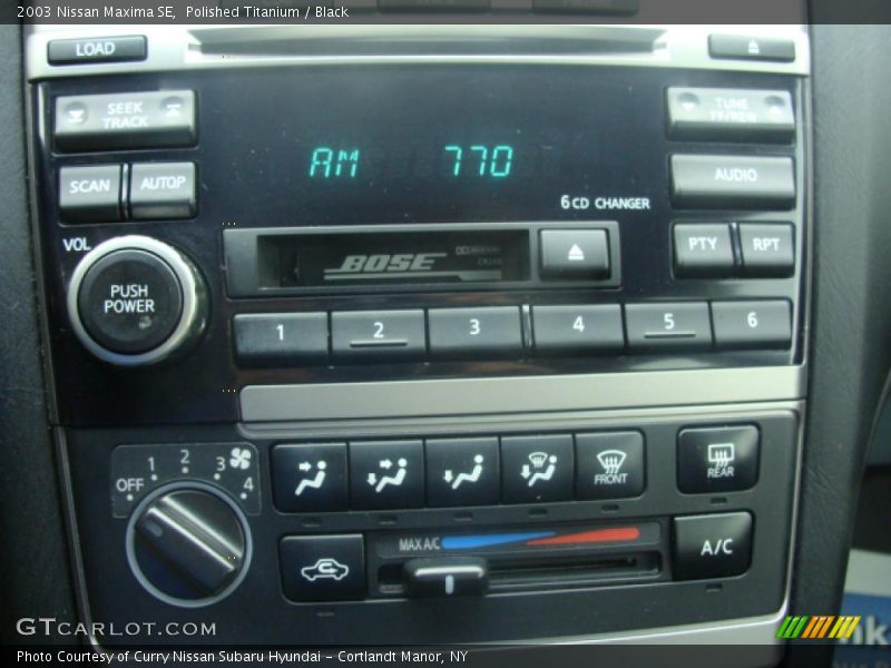 Polished Titanium / Black 2003 Nissan Maxima SE