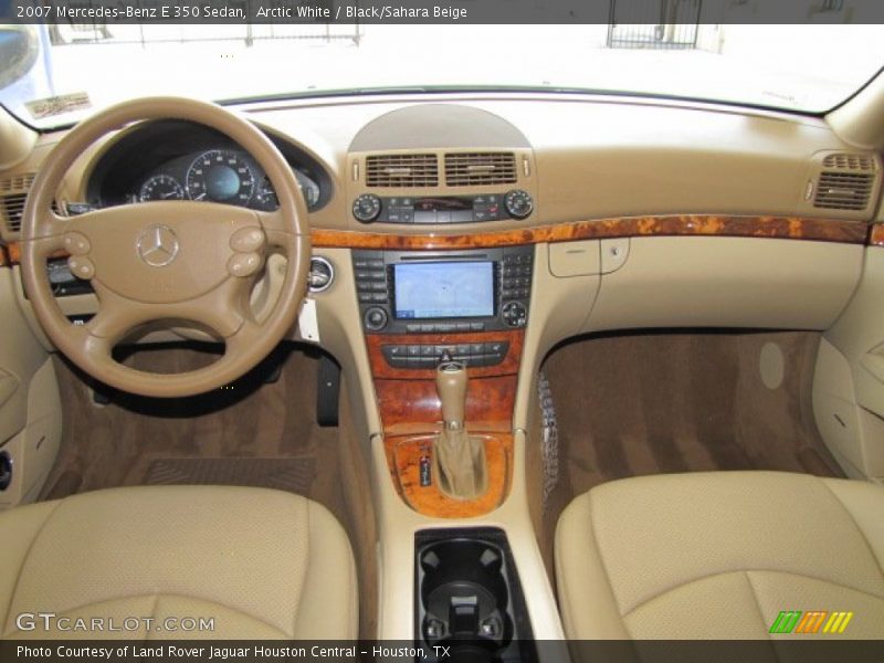 Arctic White / Black/Sahara Beige 2007 Mercedes-Benz E 350 Sedan