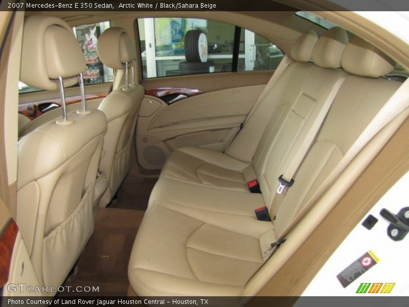 Arctic White / Black/Sahara Beige 2007 Mercedes-Benz E 350 Sedan