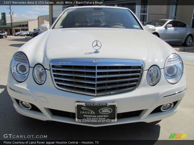 Arctic White / Black/Sahara Beige 2007 Mercedes-Benz E 350 Sedan