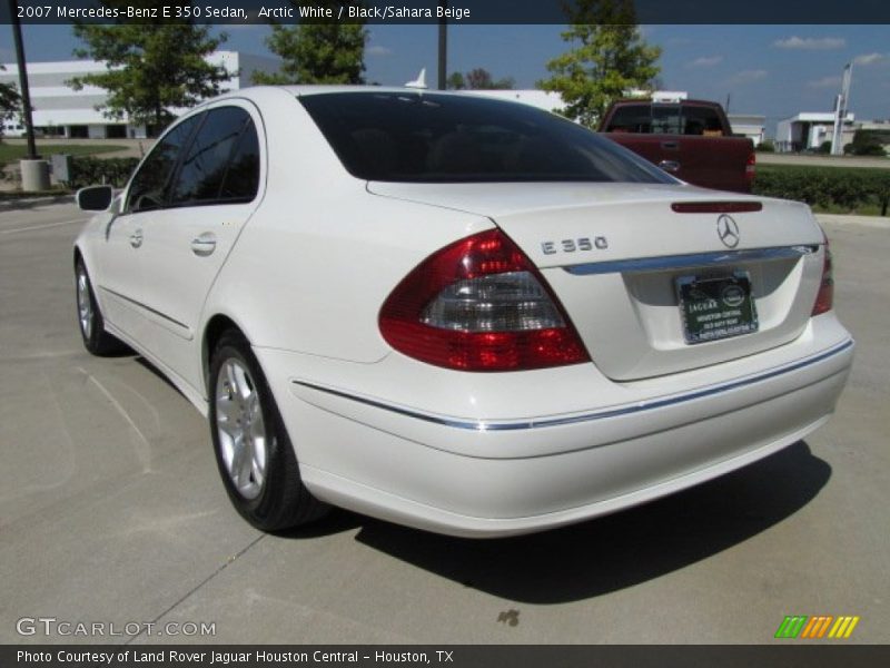 Arctic White / Black/Sahara Beige 2007 Mercedes-Benz E 350 Sedan